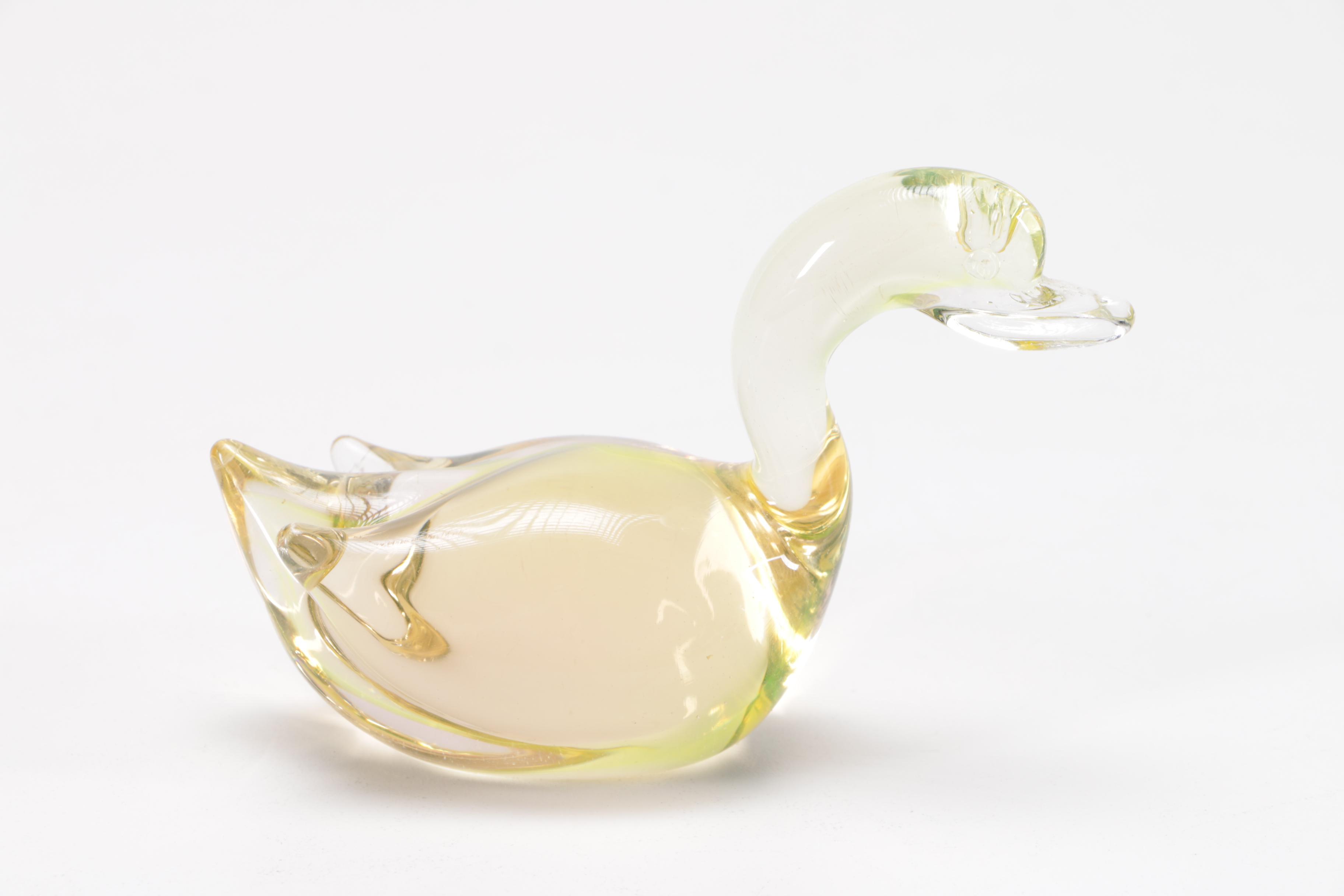 Assorted Blown Glass Animal Figurines Including Murano