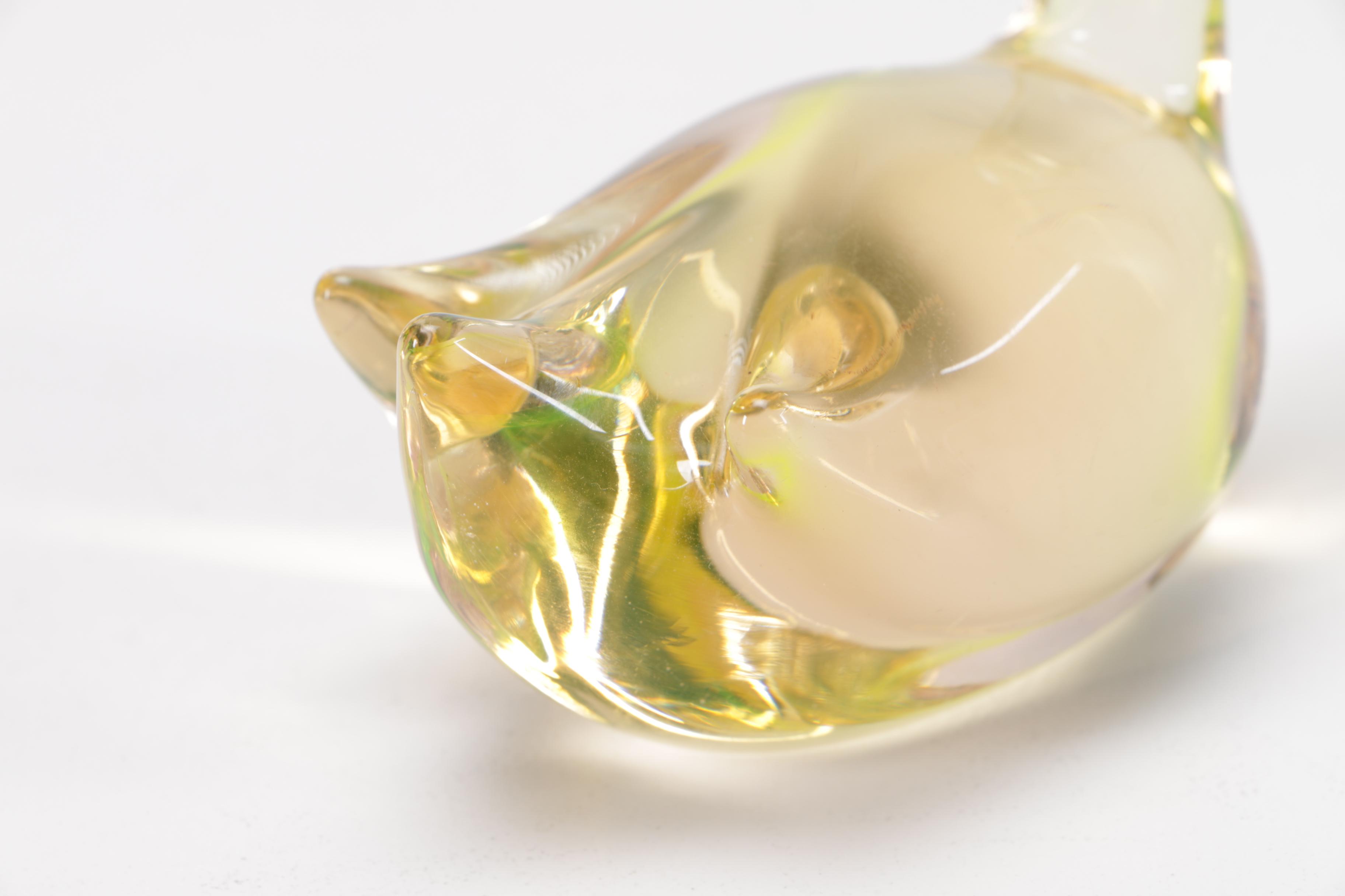 Assorted Blown Glass Animal Figurines Including Murano