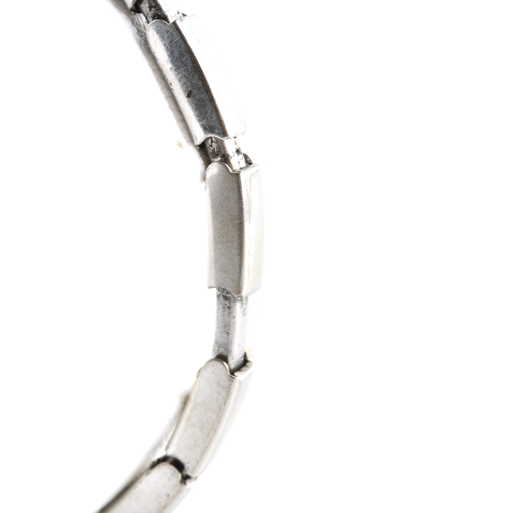 Vintage Hallmark 14K White Gold and Diamond Watch