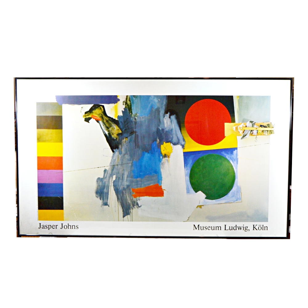 Jasper Johns 1987 Museum Ludwig Exhibition Poster