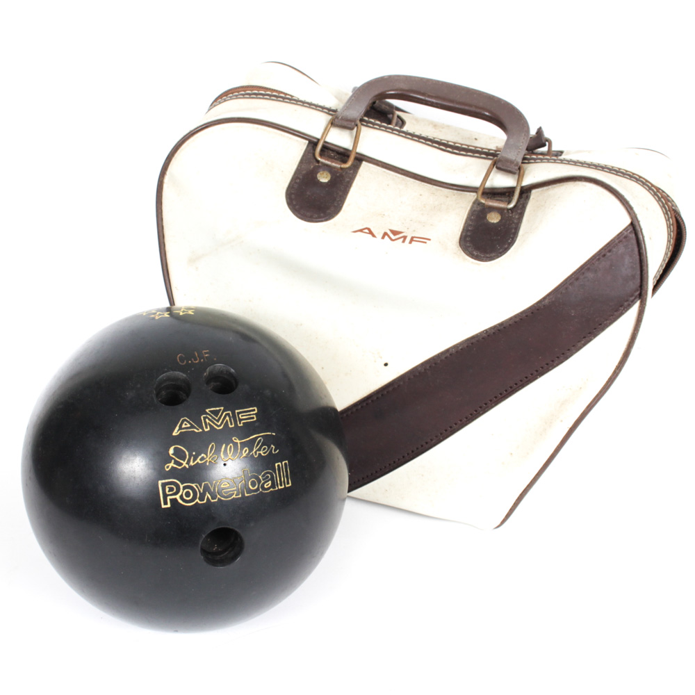 Vintage AMF Dick Weber "Powerall" Bowling Ball
