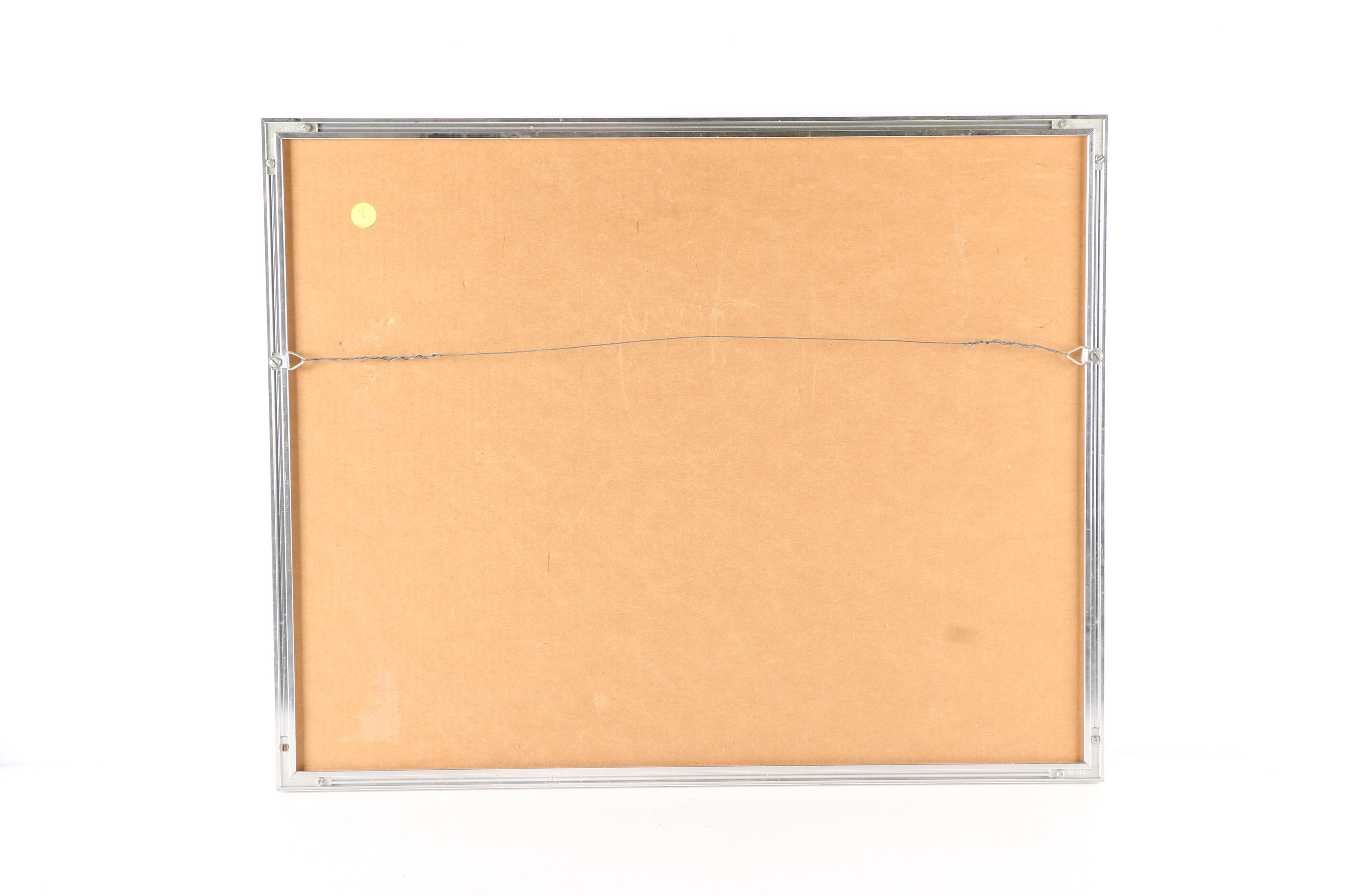 Patricia M. Pollock Watercolor of a Winter Landscape