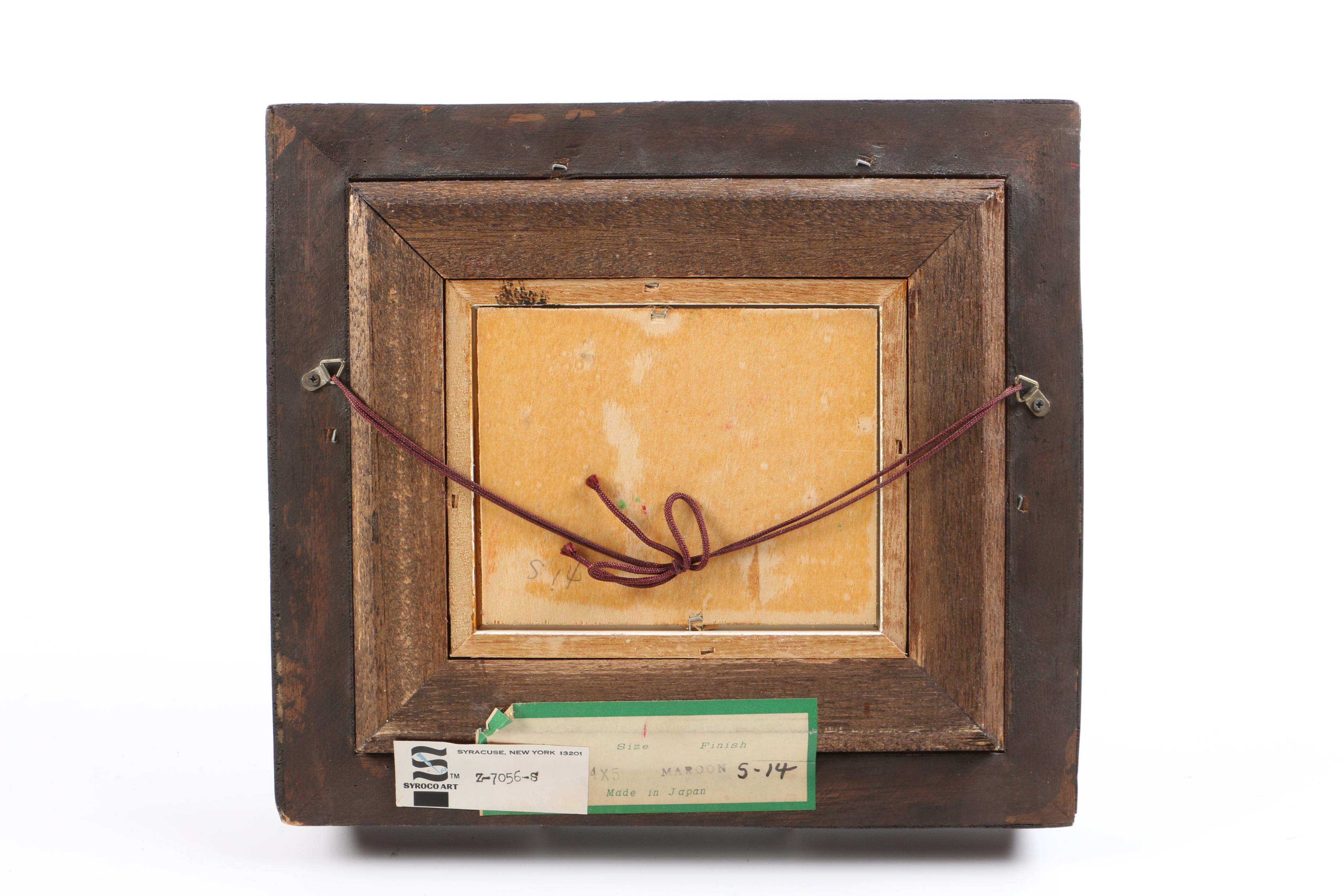 Pat Davis Mid Century Still Life Oil on Board