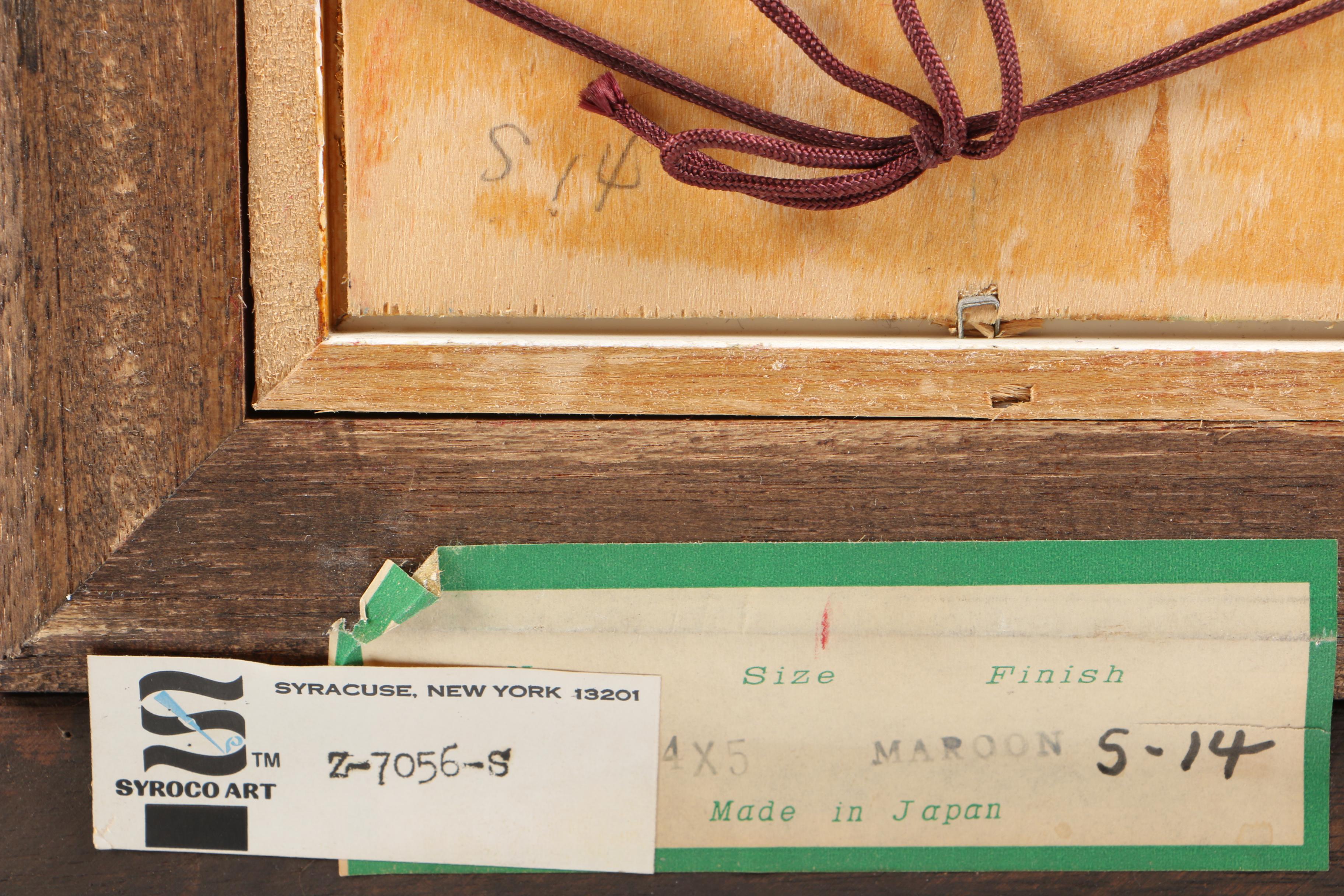 Pat Davis Mid Century Still Life Oil on Board