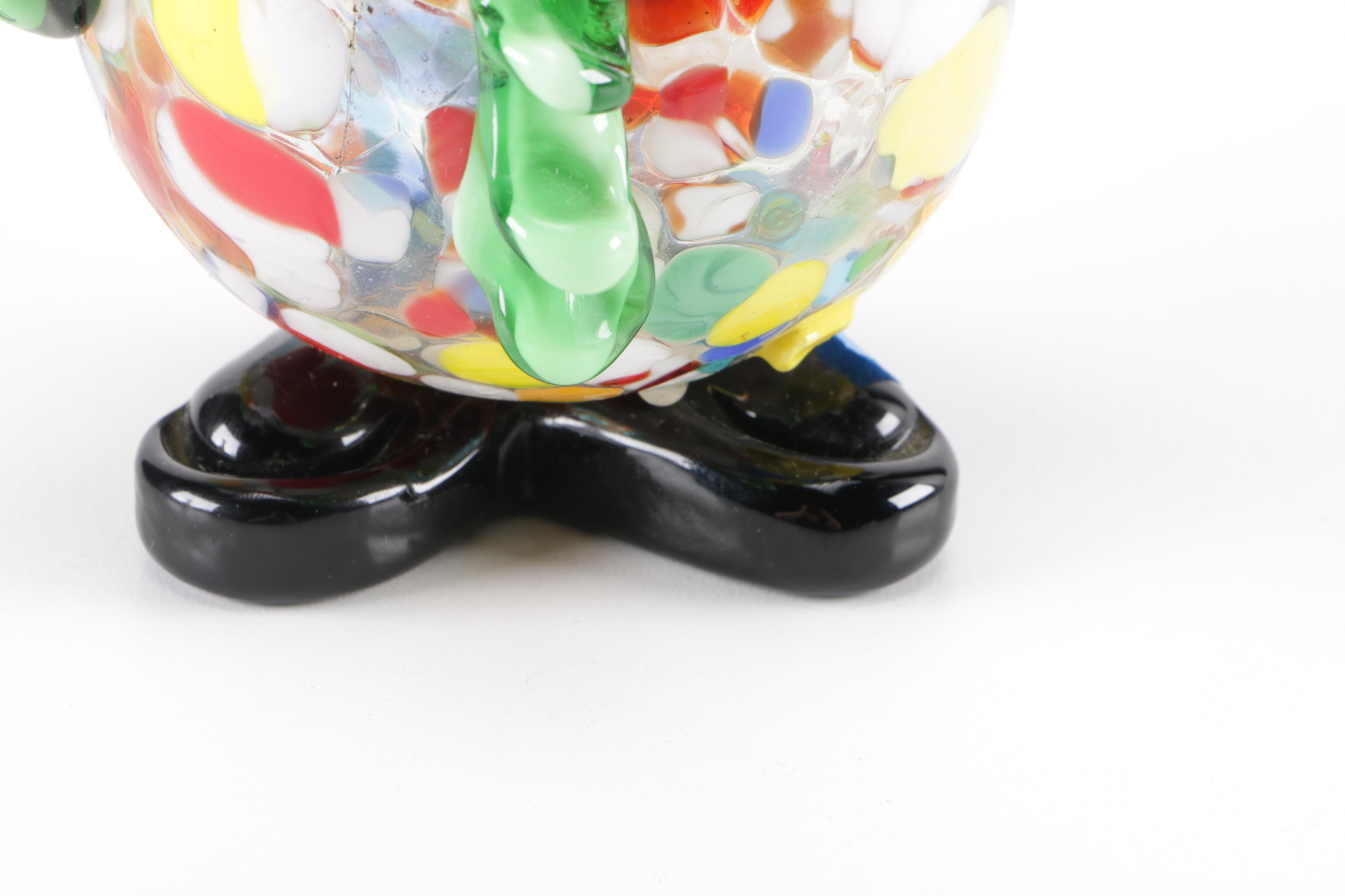 Murano Glass Clown Figurine