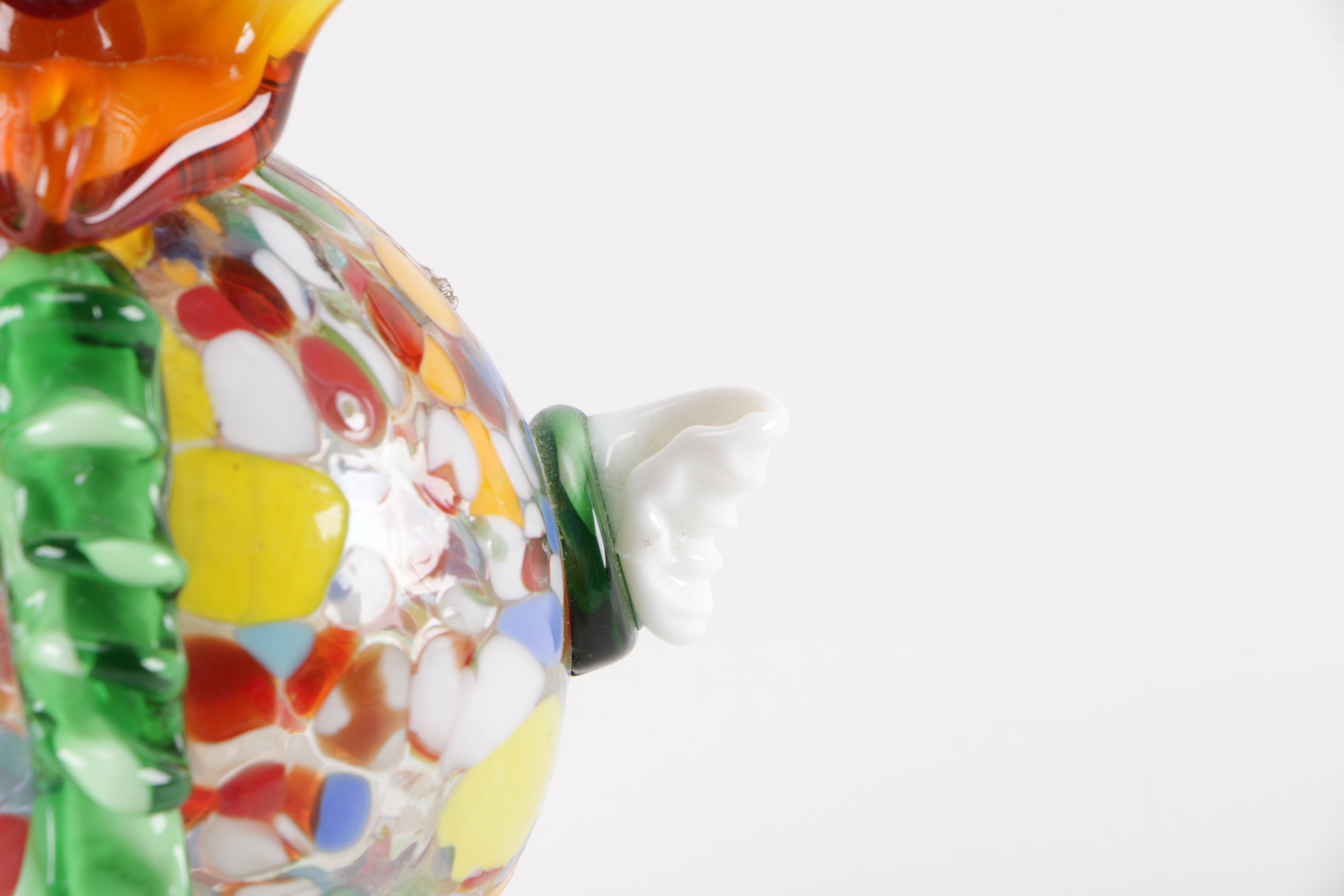 Murano Glass Clown Figurine