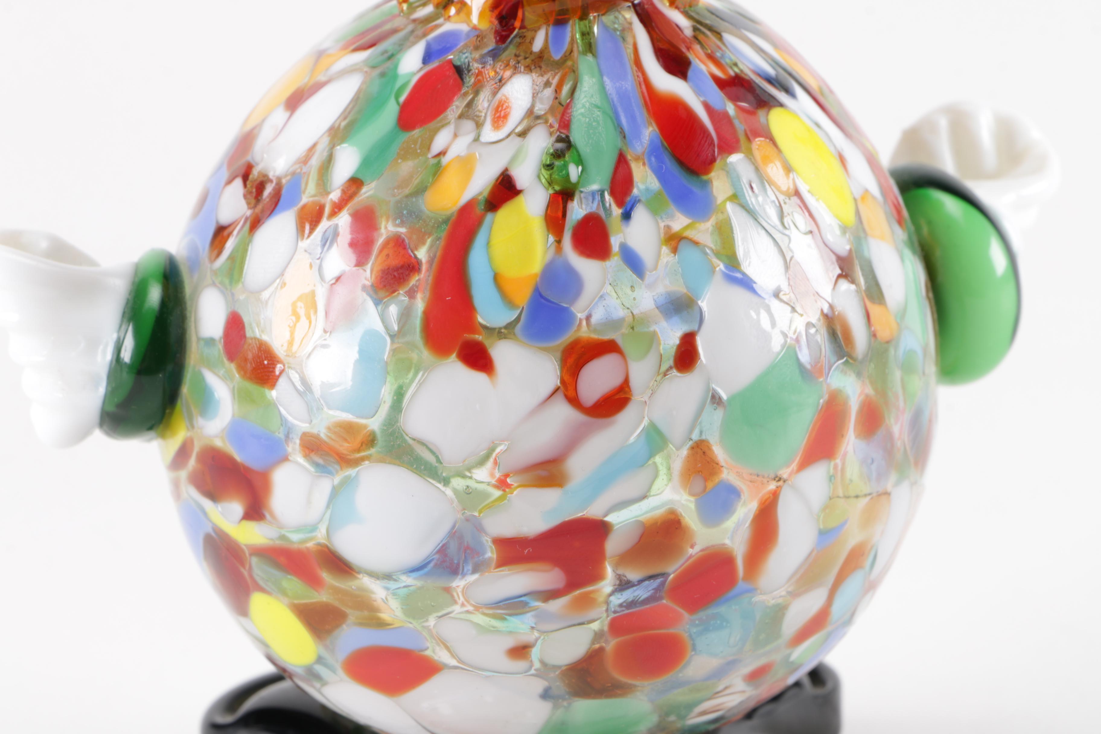 Murano Glass Clown Figurine