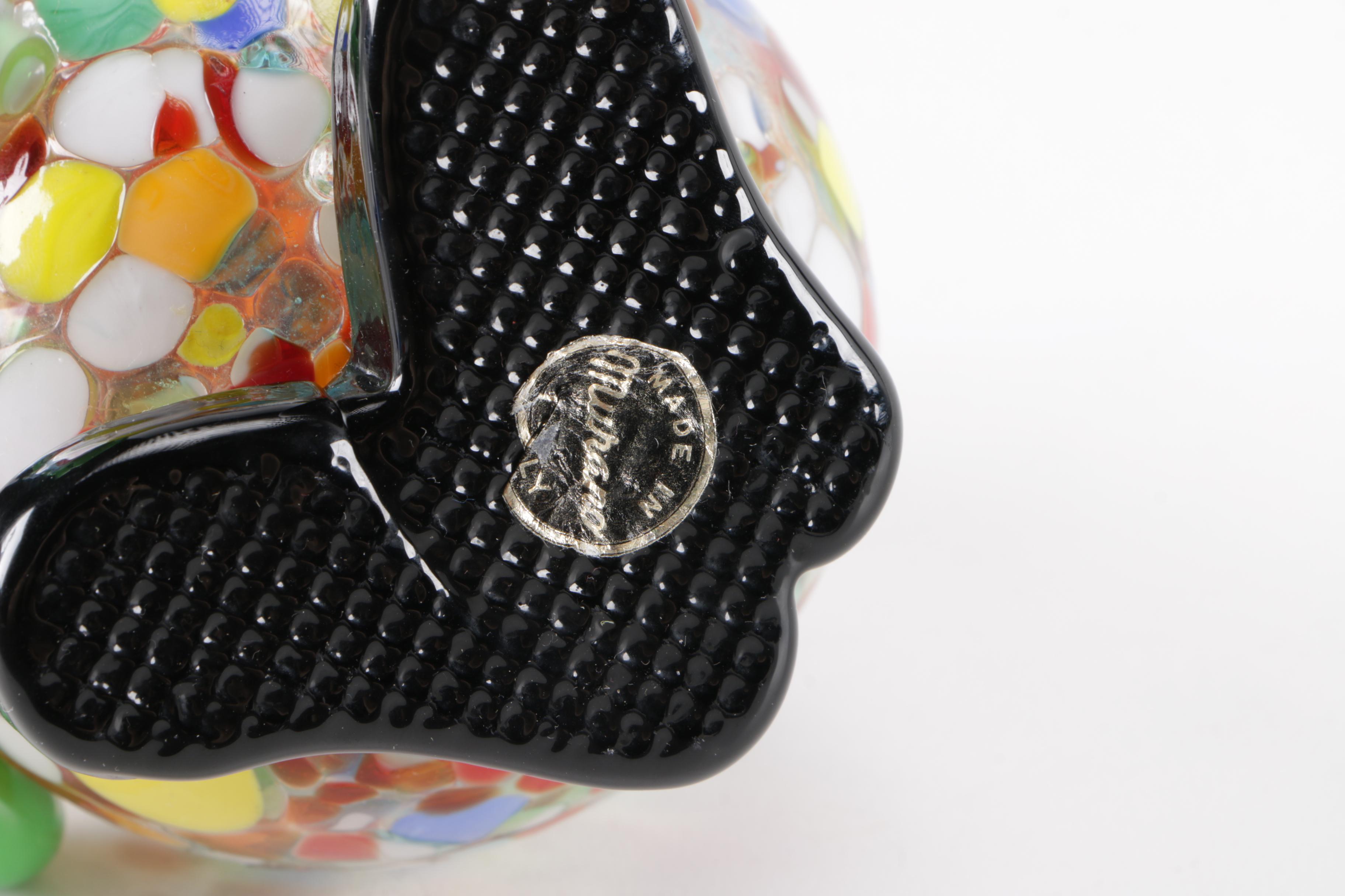 Murano Glass Clown Figurine