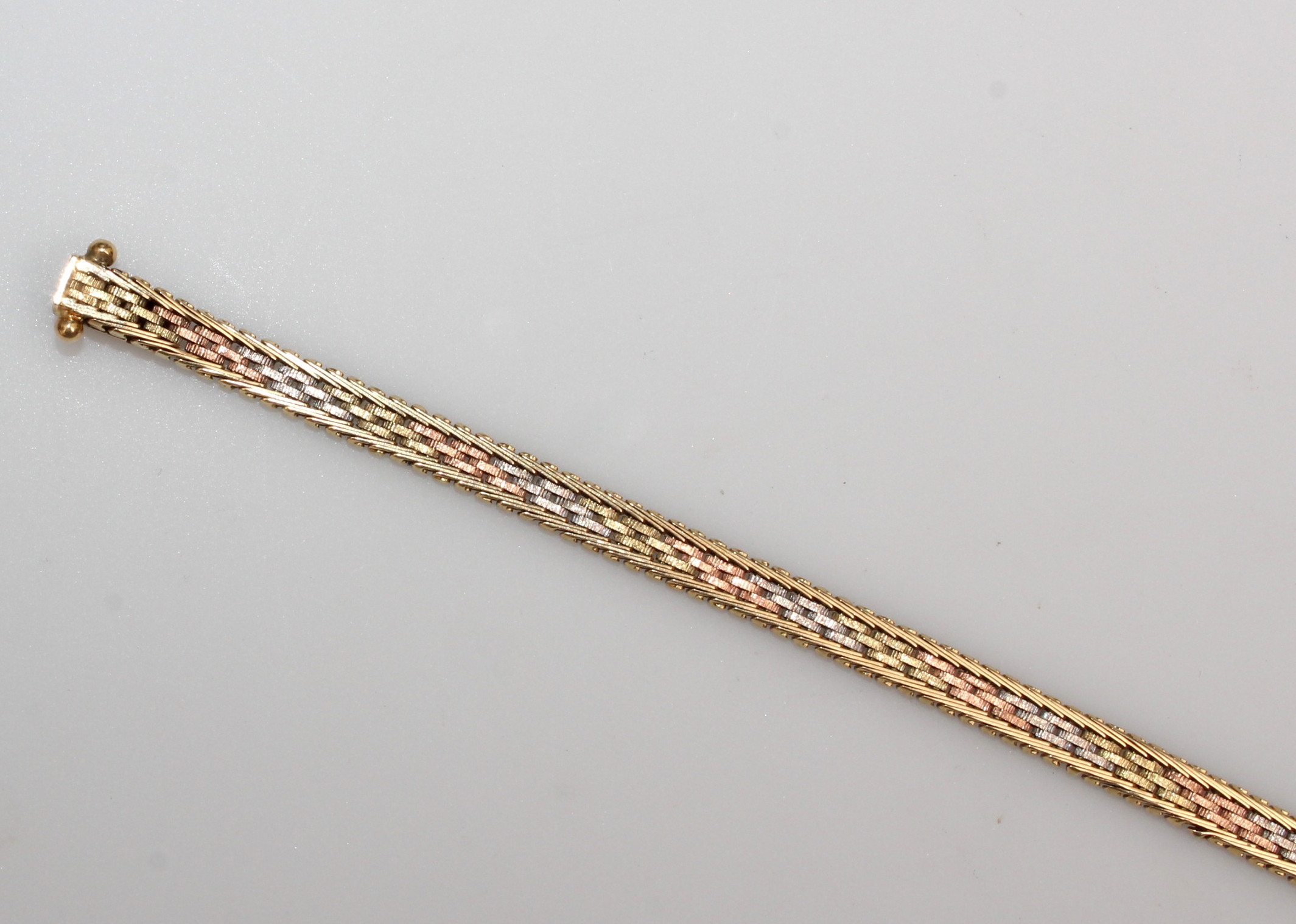 14K Tri-Color Gold Bracelet