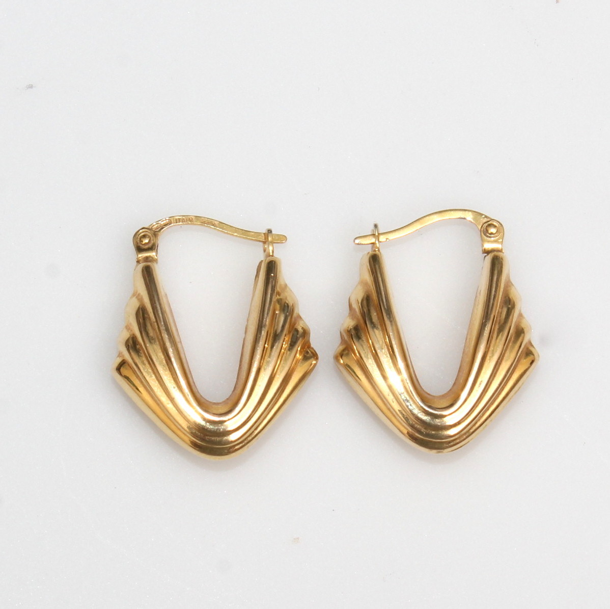 14K Yellow Gold Hoop Earrings