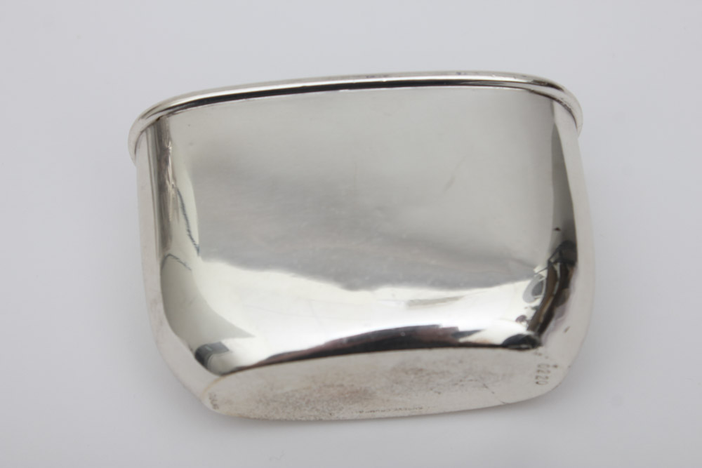 Shreve, Crump & Low Co. Sterling Silver and Glass Flask