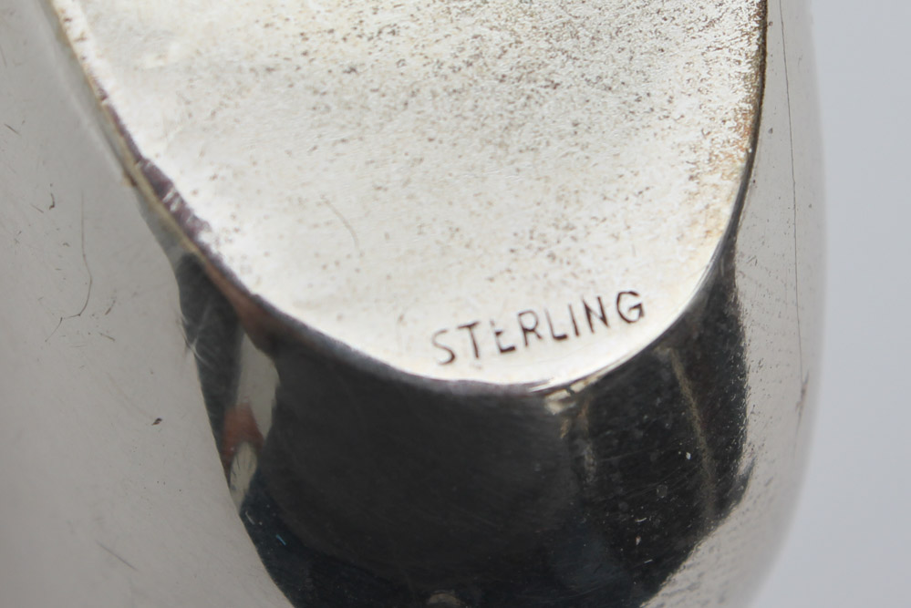 Shreve, Crump & Low Co. Sterling Silver and Glass Flask