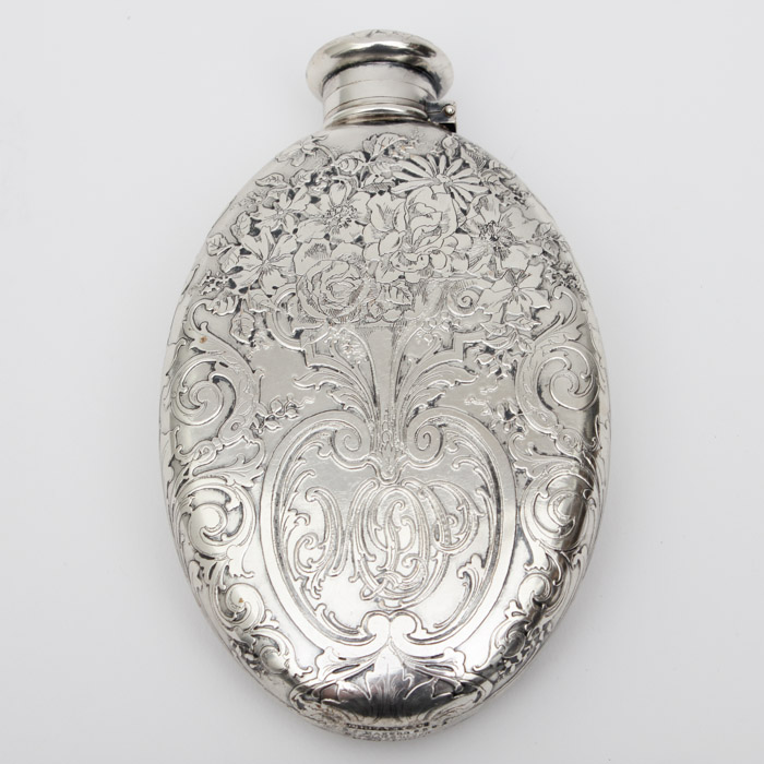 Antique Tiffany & Co. Sterling Silver Flask
