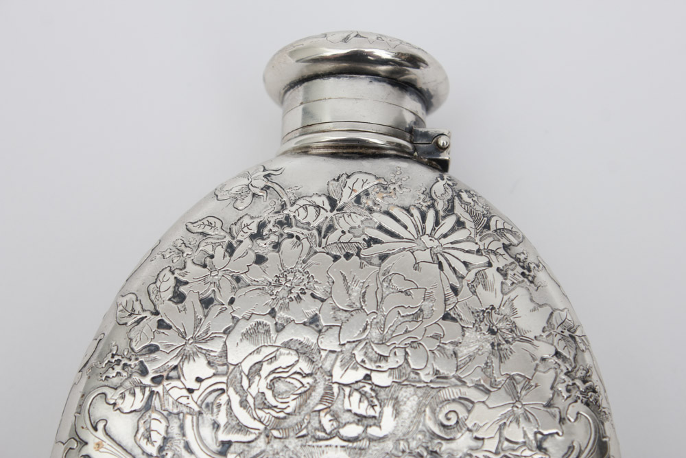 Antique Tiffany & Co. Sterling Silver Flask