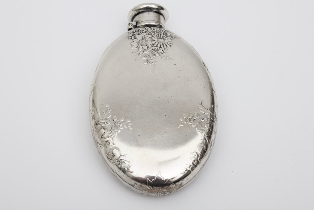 Antique Tiffany & Co. Sterling Silver Flask