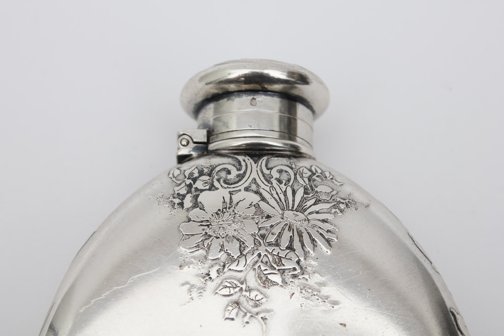 Antique Tiffany & Co. Sterling Silver Flask