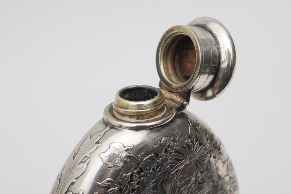 Antique Tiffany & Co. Sterling Silver Flask