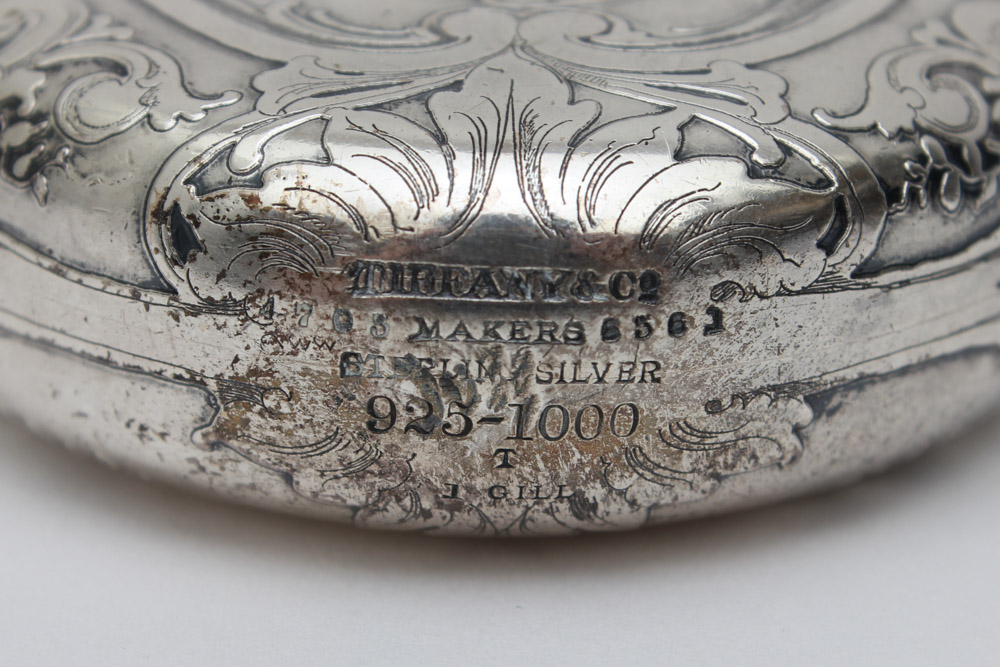 Antique Tiffany & Co. Sterling Silver Flask