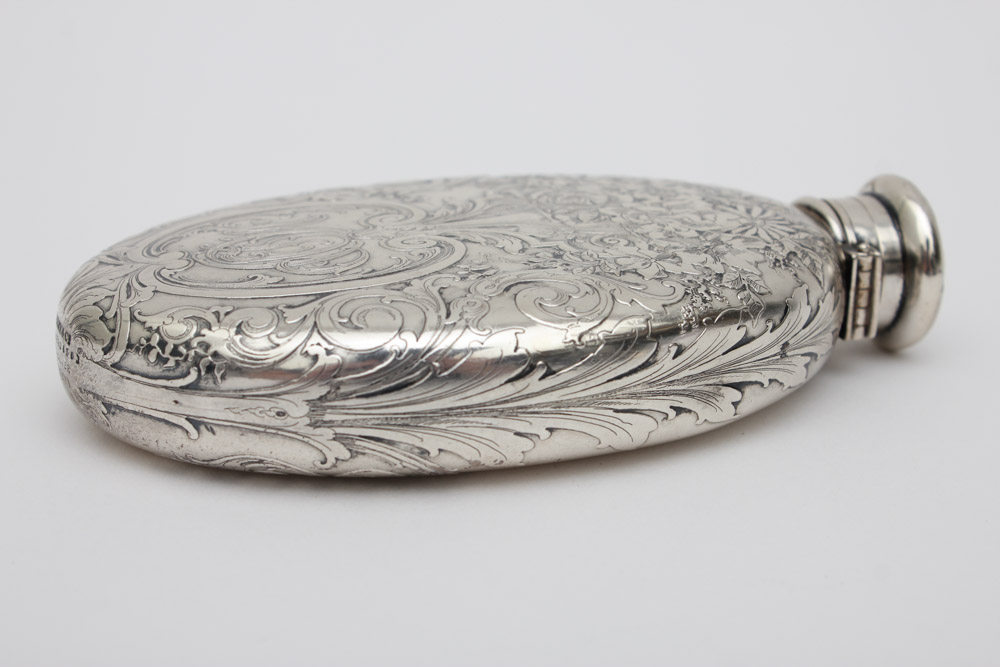 Antique Tiffany & Co. Sterling Silver Flask