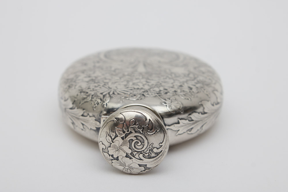 Antique Tiffany & Co. Sterling Silver Flask