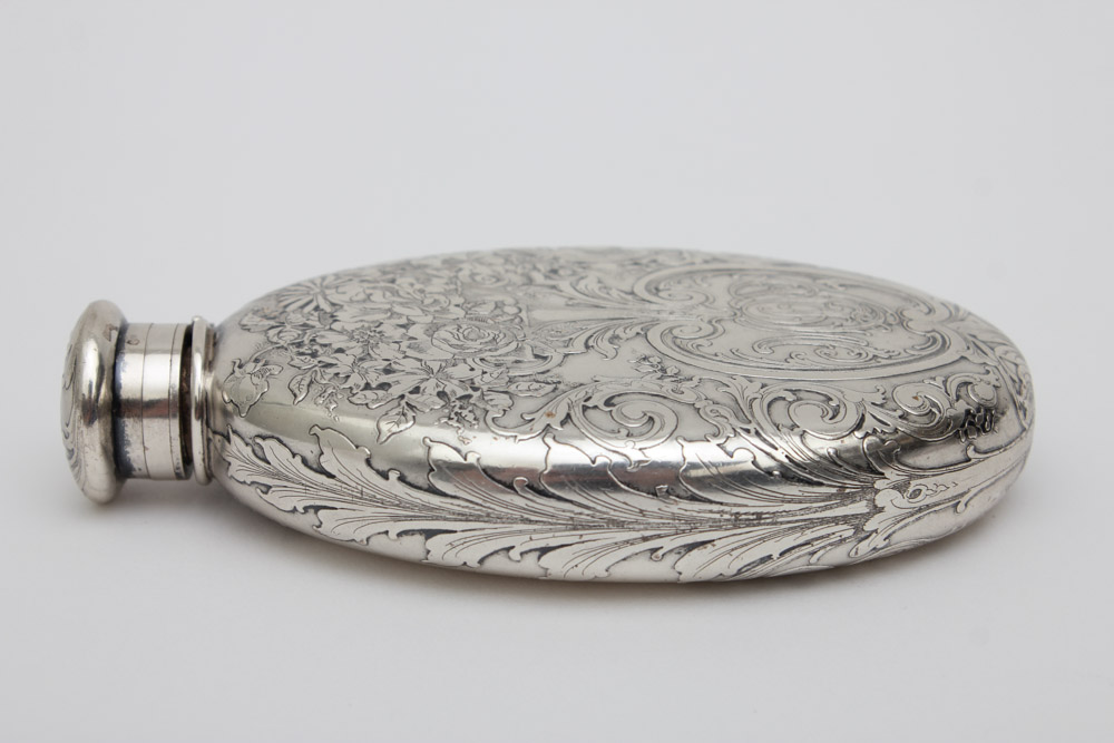 Antique Tiffany & Co. Sterling Silver Flask