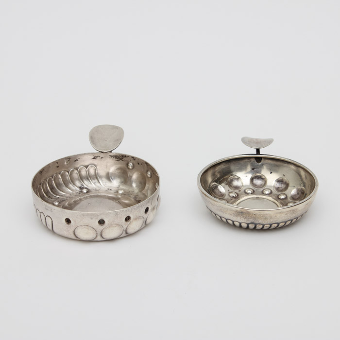 Pairing of Sterling Silver Tastevins Including V. Boivin
