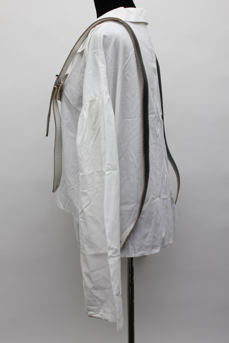 Collection of Custom-Made Suede Lederhosen with Matching Suspenders and Shirts for Clyde's Oktoberfest