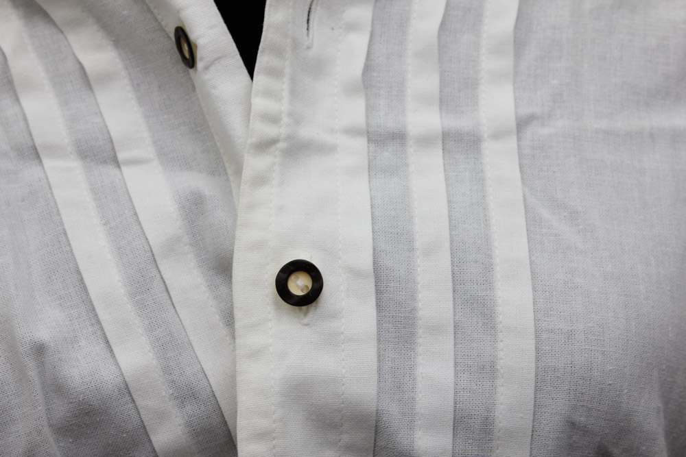 Collection of Custom-Made Suede Lederhosen with Matching Suspenders and Shirts for Clyde's Oktoberfest