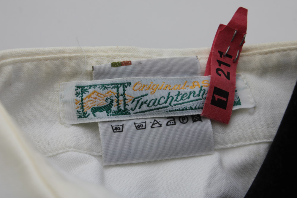 Collection of Custom-Made Suede Lederhosen with Matching Suspenders and Shirts for Clyde's Oktoberfest