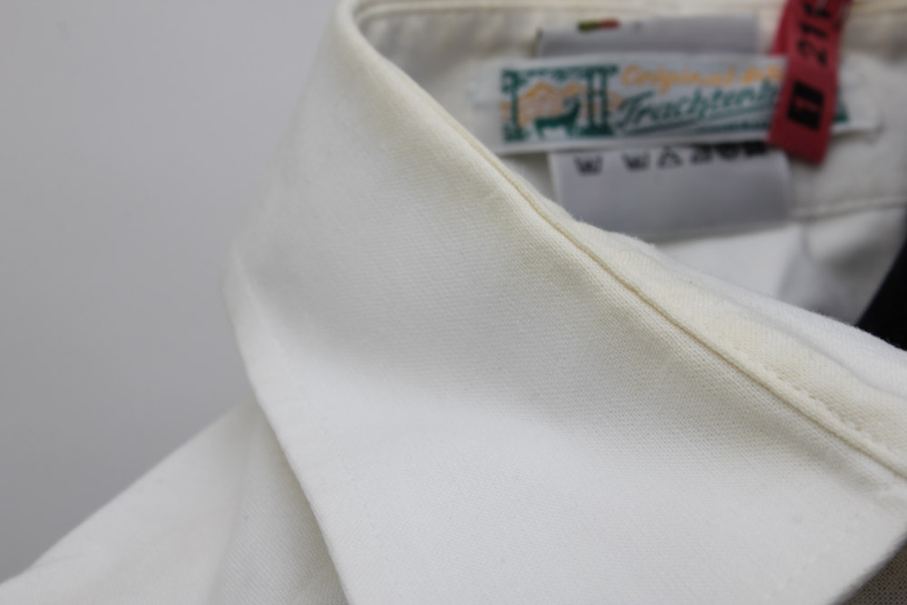 Collection of Custom-Made Suede Lederhosen with Matching Suspenders and Shirts for Clyde's Oktoberfest