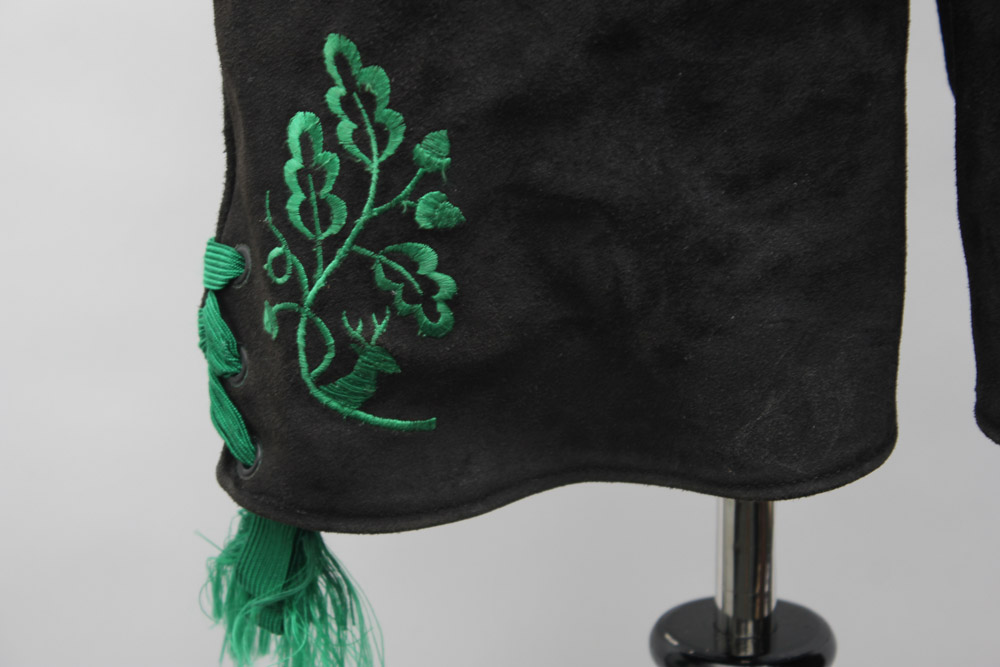 Custom-Made Black Suede Lederhosen from Clyde's Oktoberfest