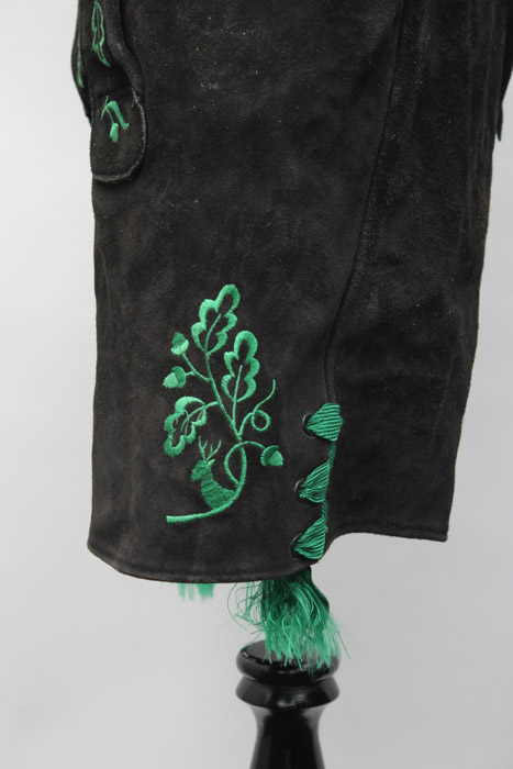 Custom-Made Black Suede Lederhosen from Clyde's Oktoberfest