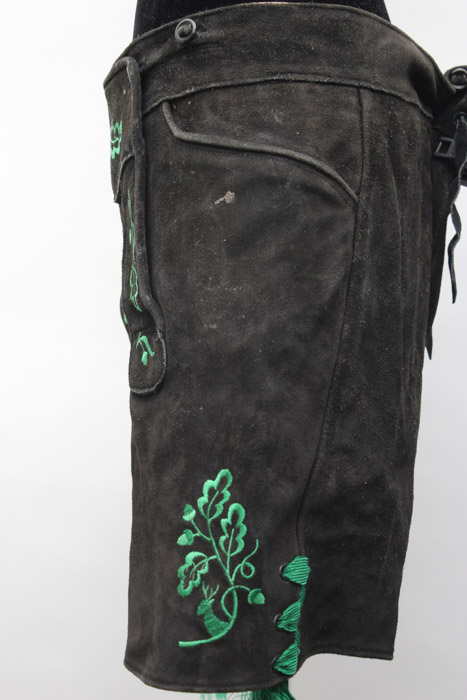 Custom-Made Black Suede Lederhosen from Clyde's Oktoberfest