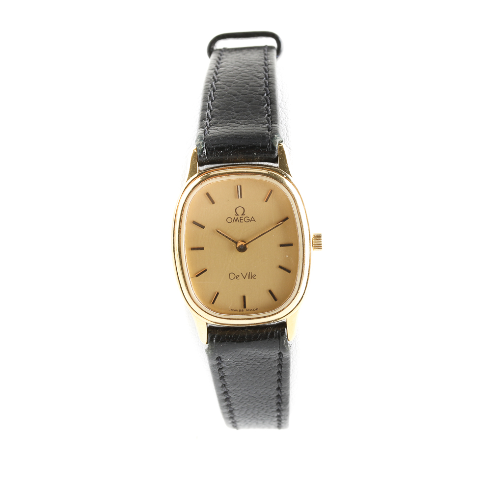 Omega Deville Leather Watch