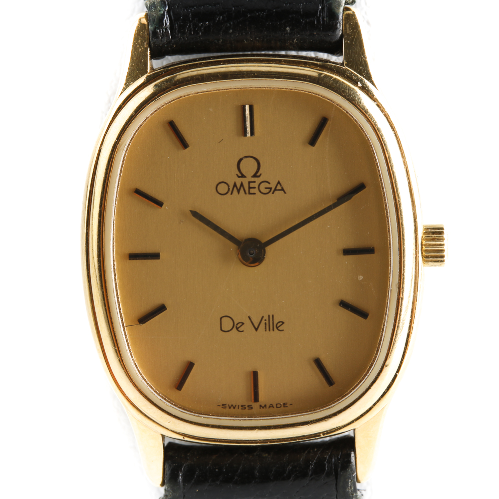 Omega Deville Leather Watch