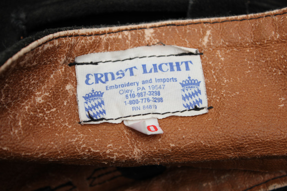 Custom-Made Black Suede Lederhosen from Clyde's Oktoberfest