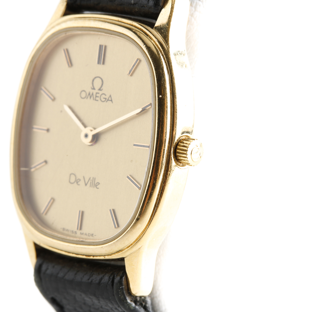 Omega Deville Leather Watch