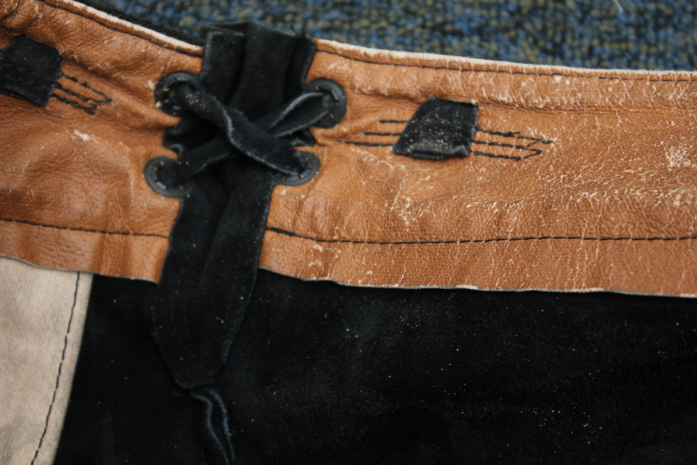 Custom-Made Black Suede Lederhosen from Clyde's Oktoberfest