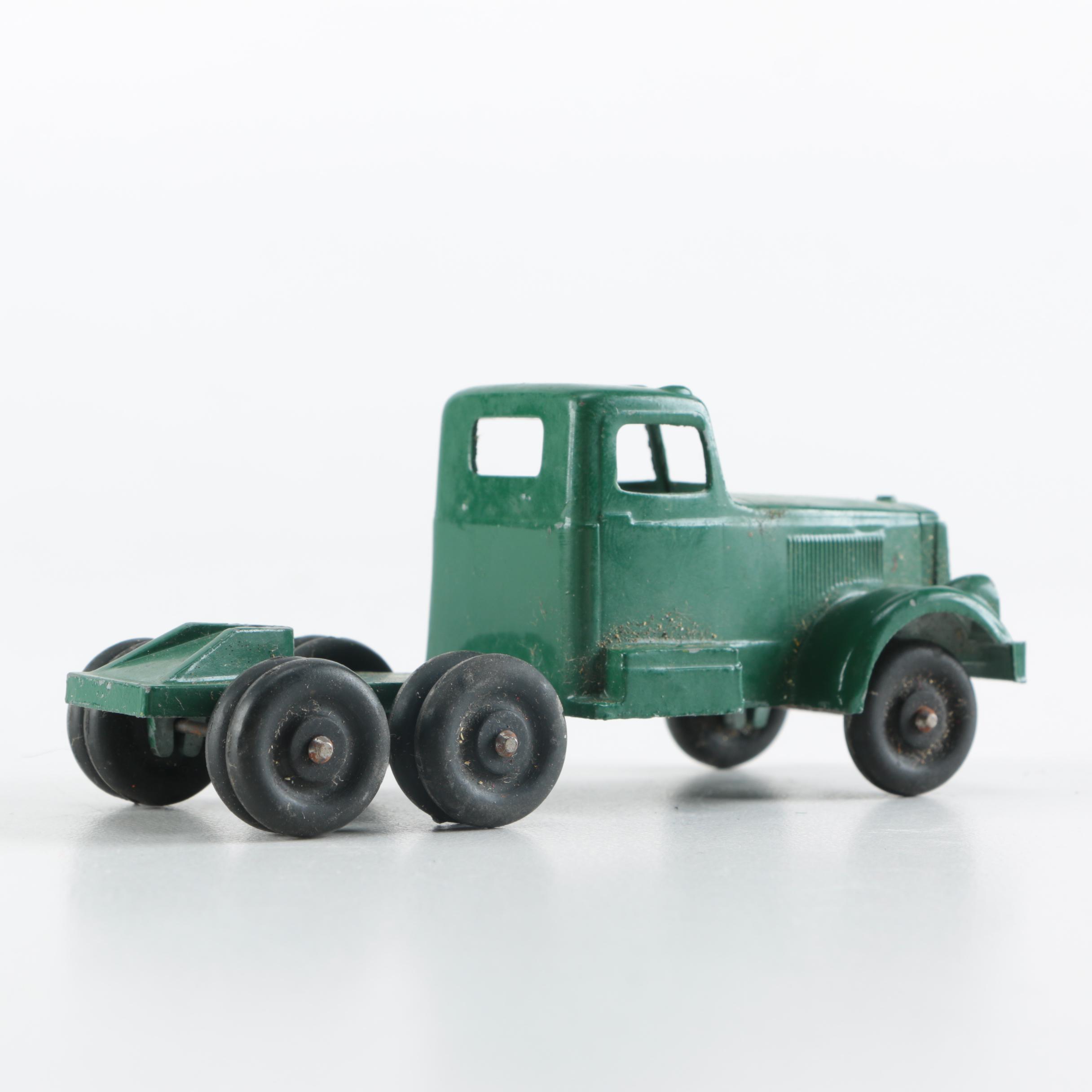 Assorted Vintage Metal Toy Trucks Including Ralstoy and Tonka