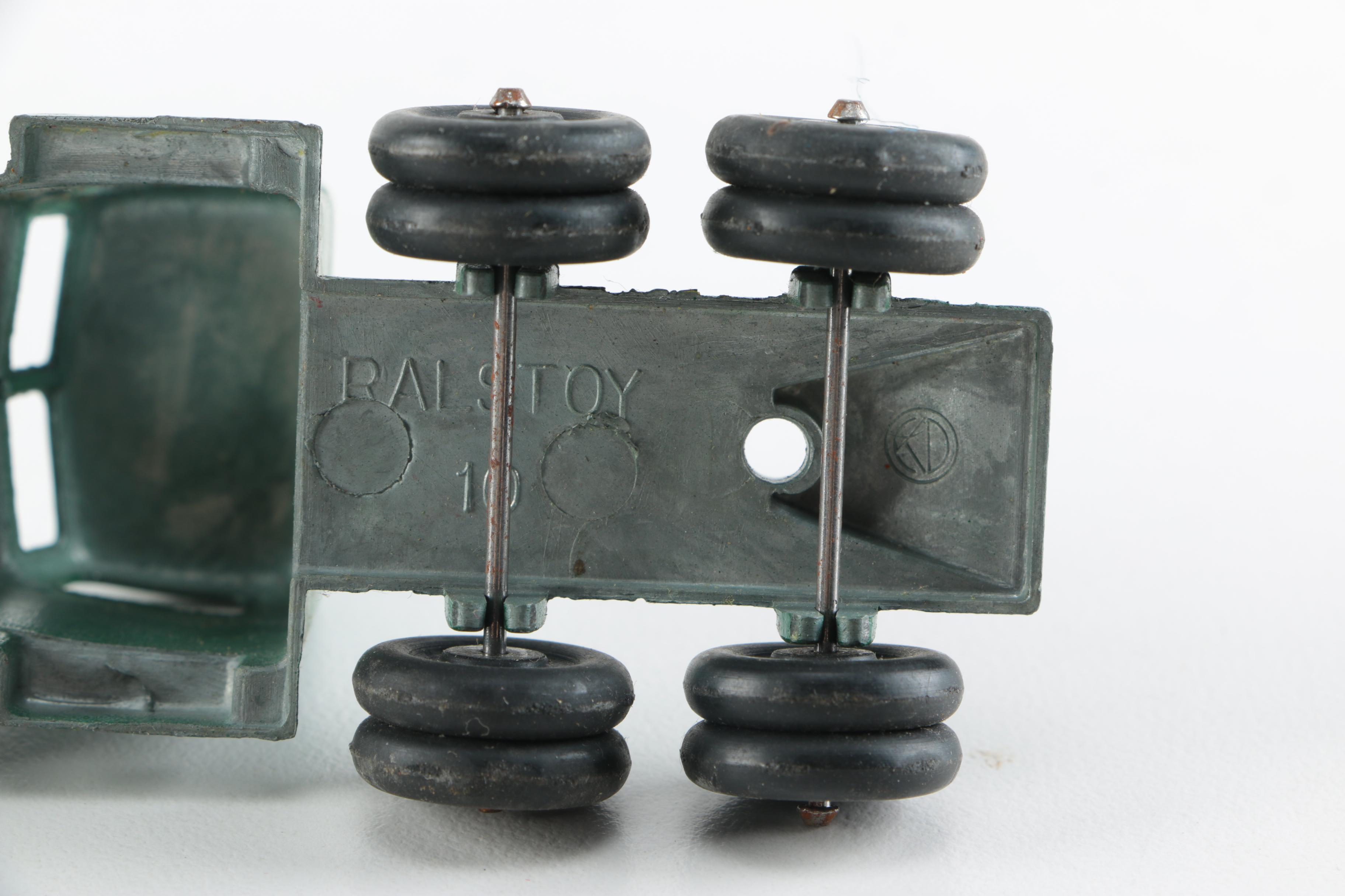 Assorted Vintage Metal Toy Trucks Including Ralstoy and Tonka