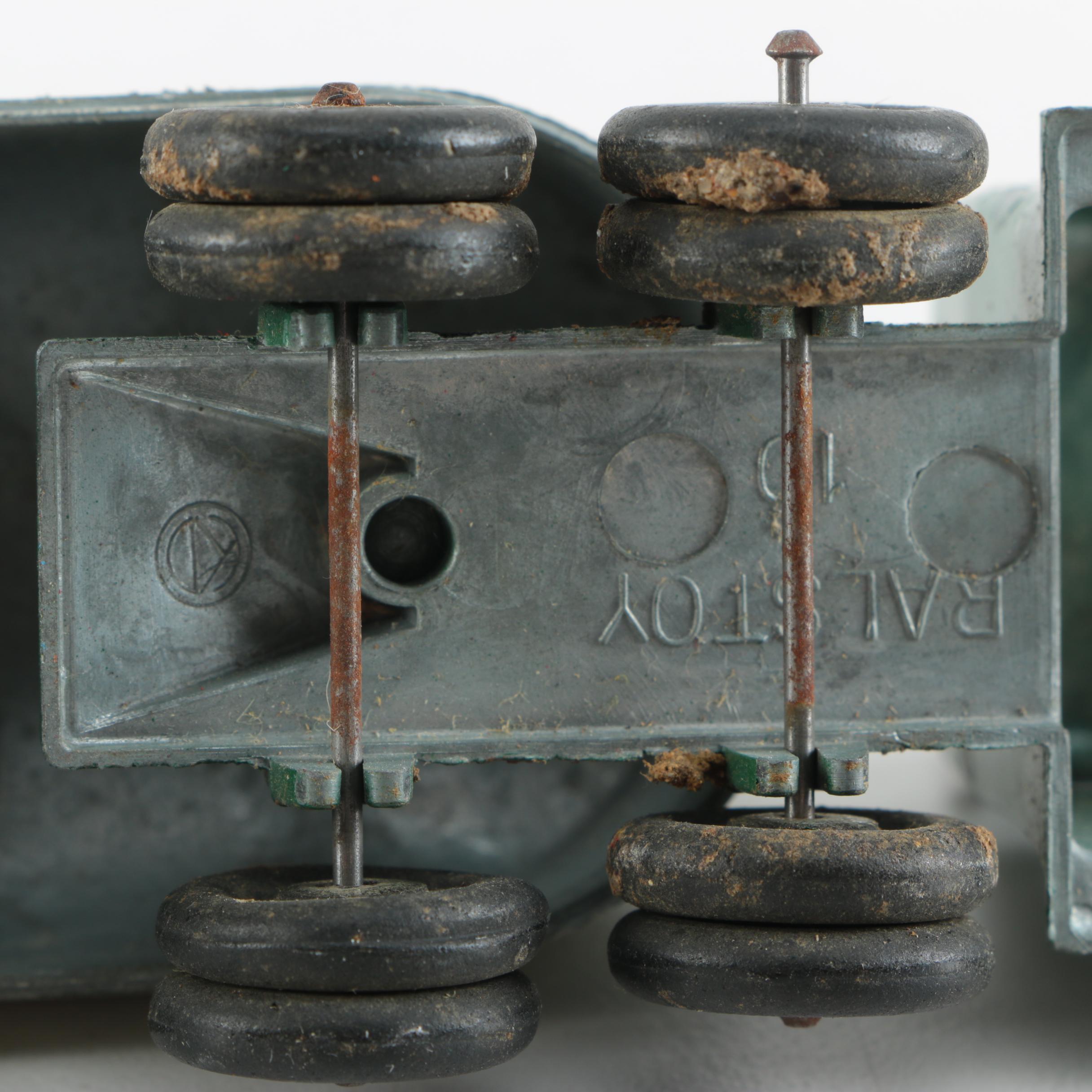 Assorted Vintage Metal Toy Trucks Including Ralstoy and Tonka