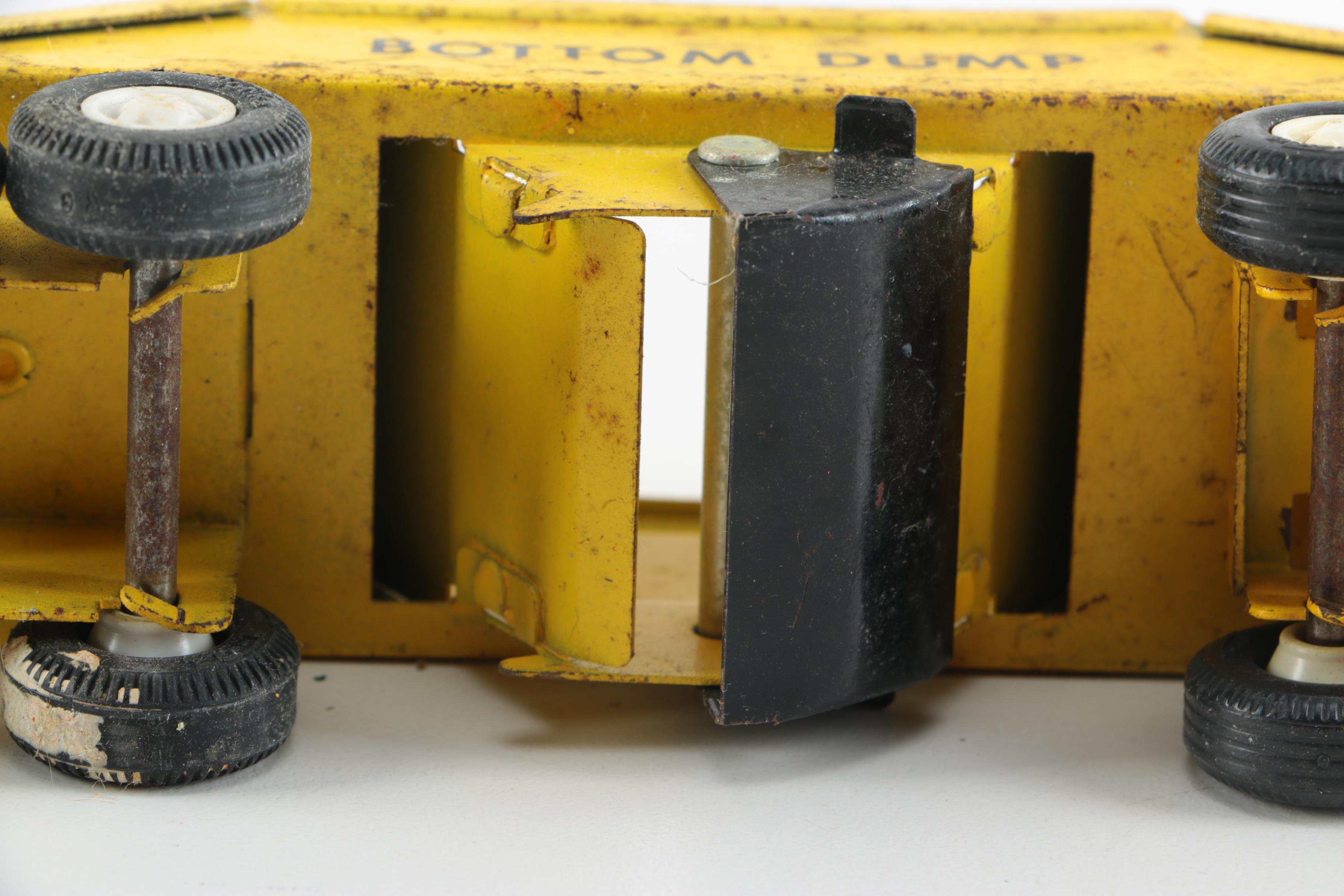 Assorted Vintage Metal Toy Trucks Including Ralstoy and Tonka