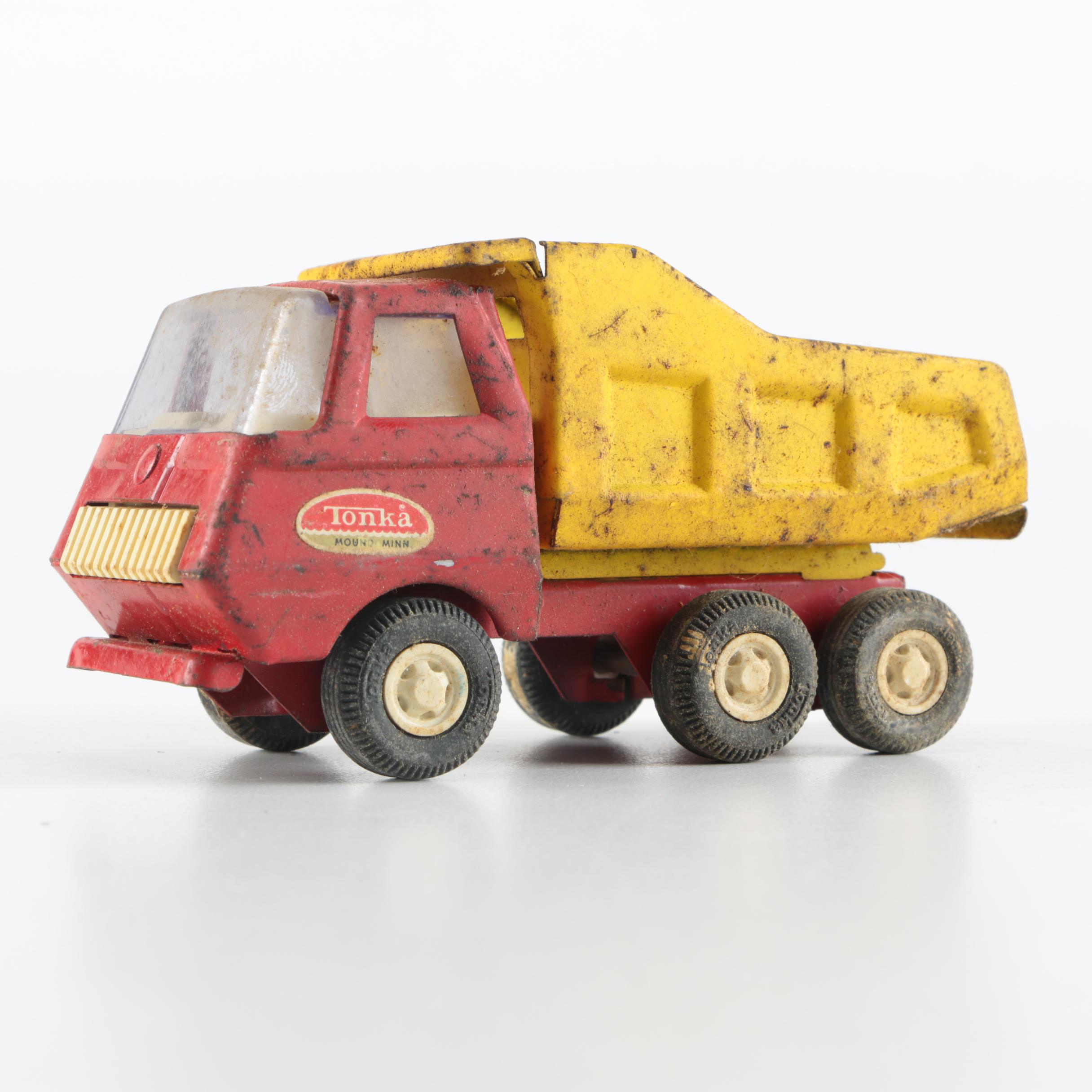 Assorted Vintage Metal Toy Trucks Including Ralstoy and Tonka