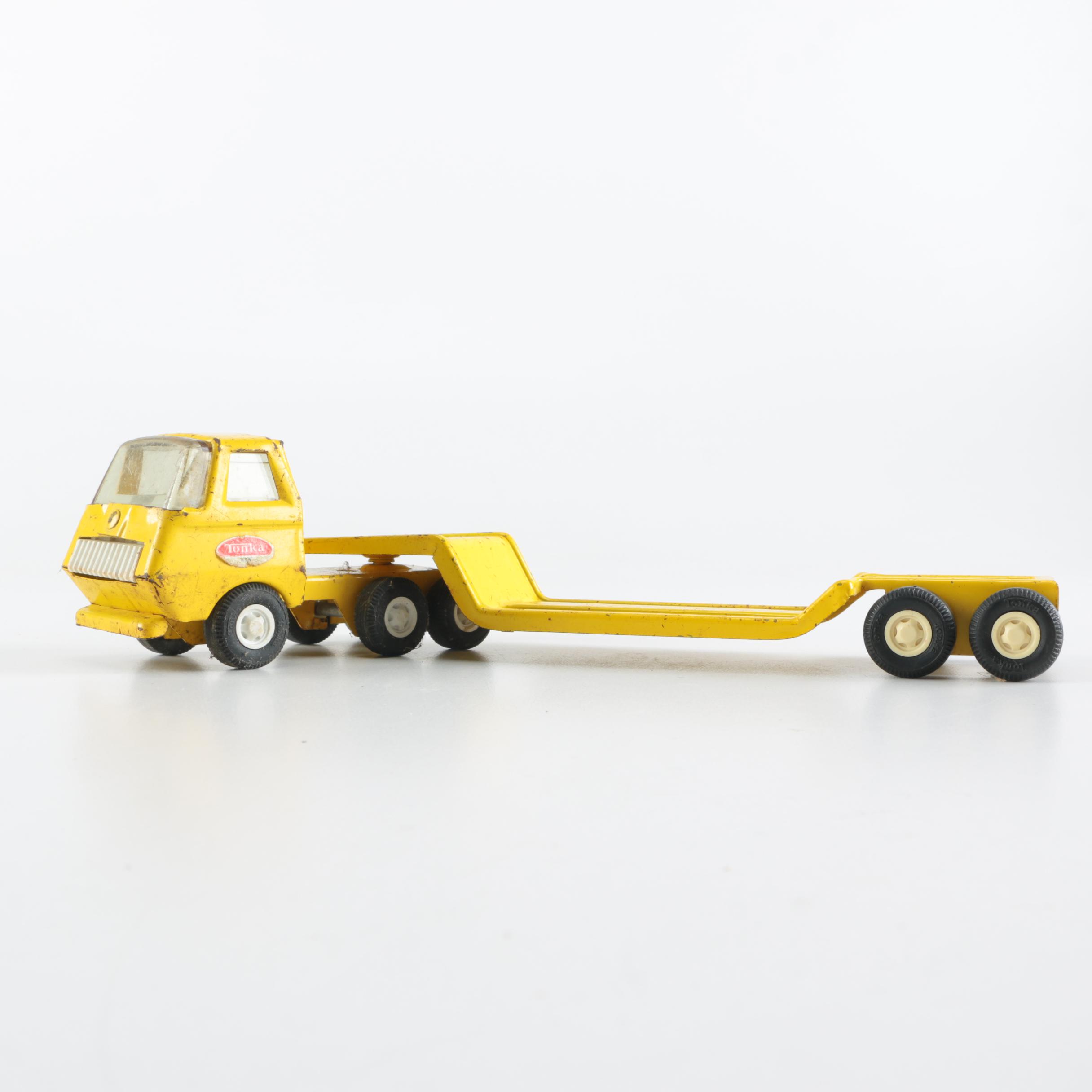 Assorted Vintage Metal Toy Trucks Including Ralstoy and Tonka