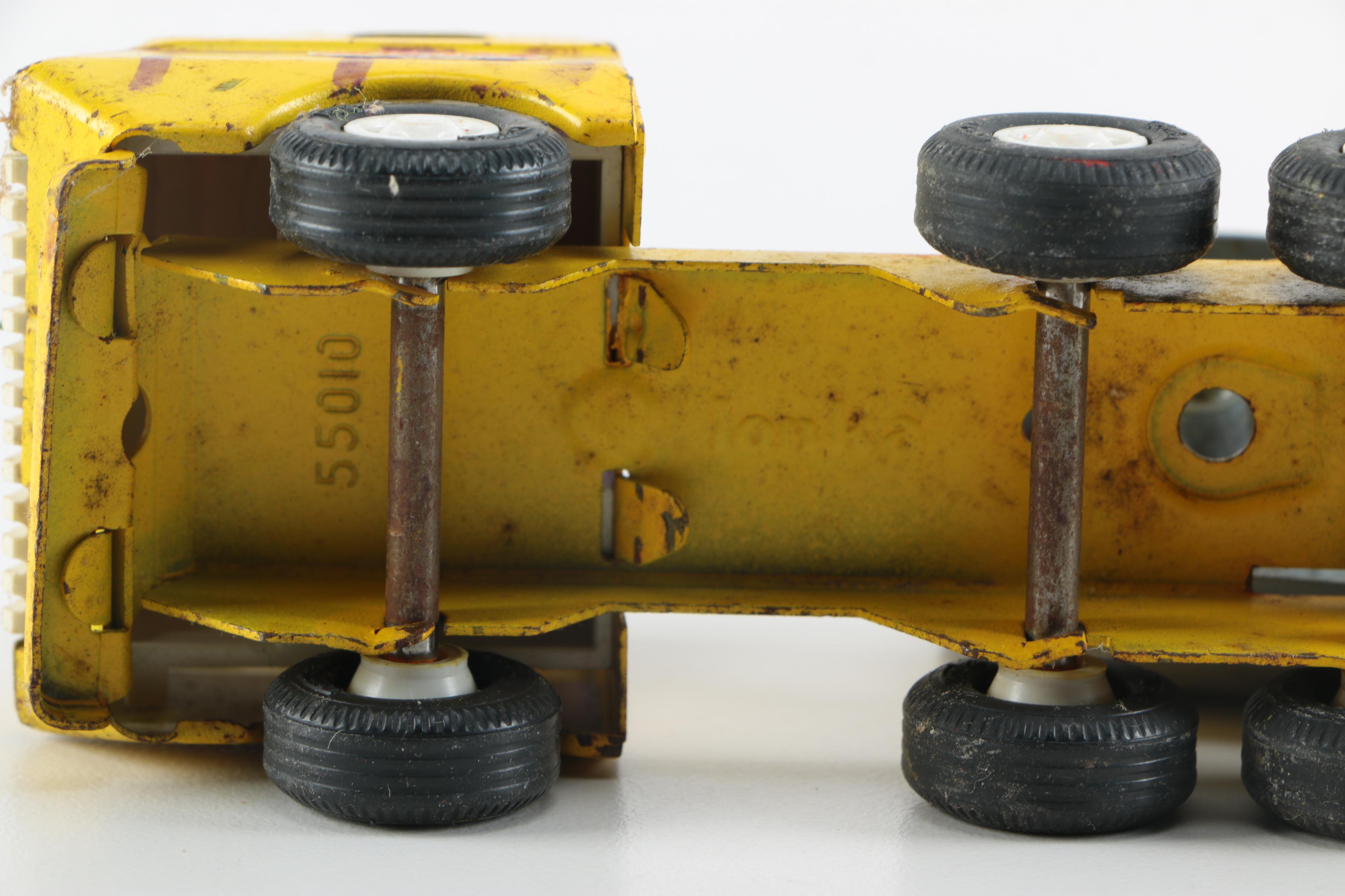 Assorted Vintage Metal Toy Trucks Including Ralstoy and Tonka