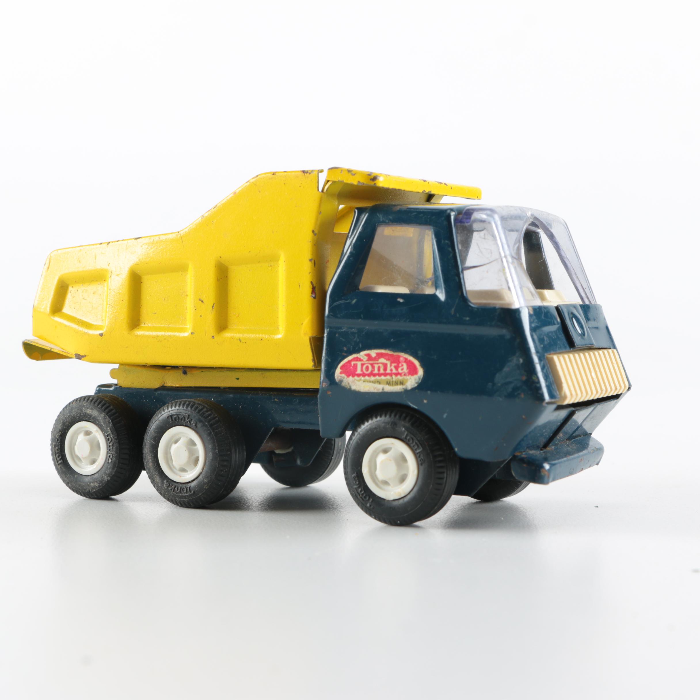 Assorted Vintage Metal Toy Trucks Including Ralstoy and Tonka