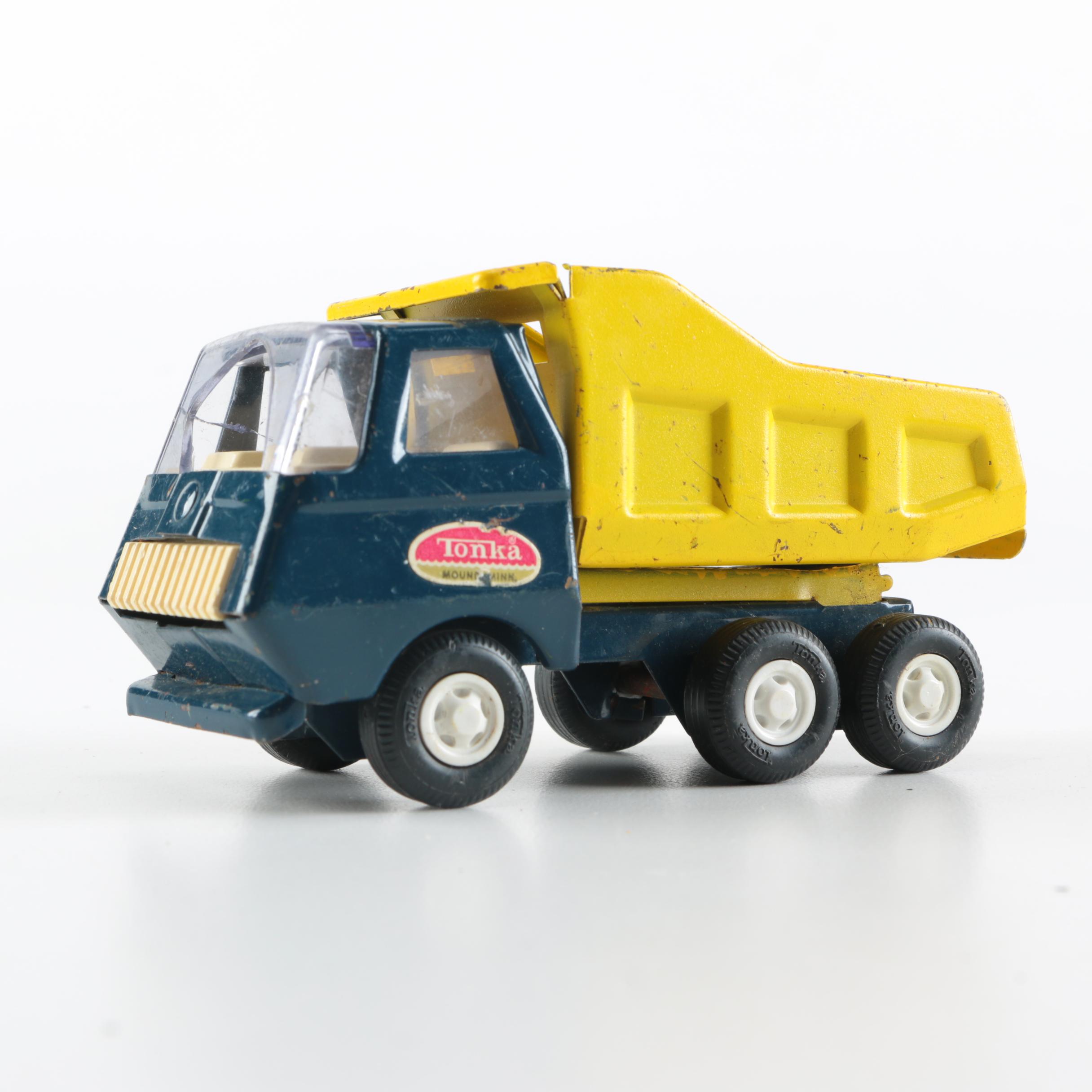 Assorted Vintage Metal Toy Trucks Including Ralstoy and Tonka