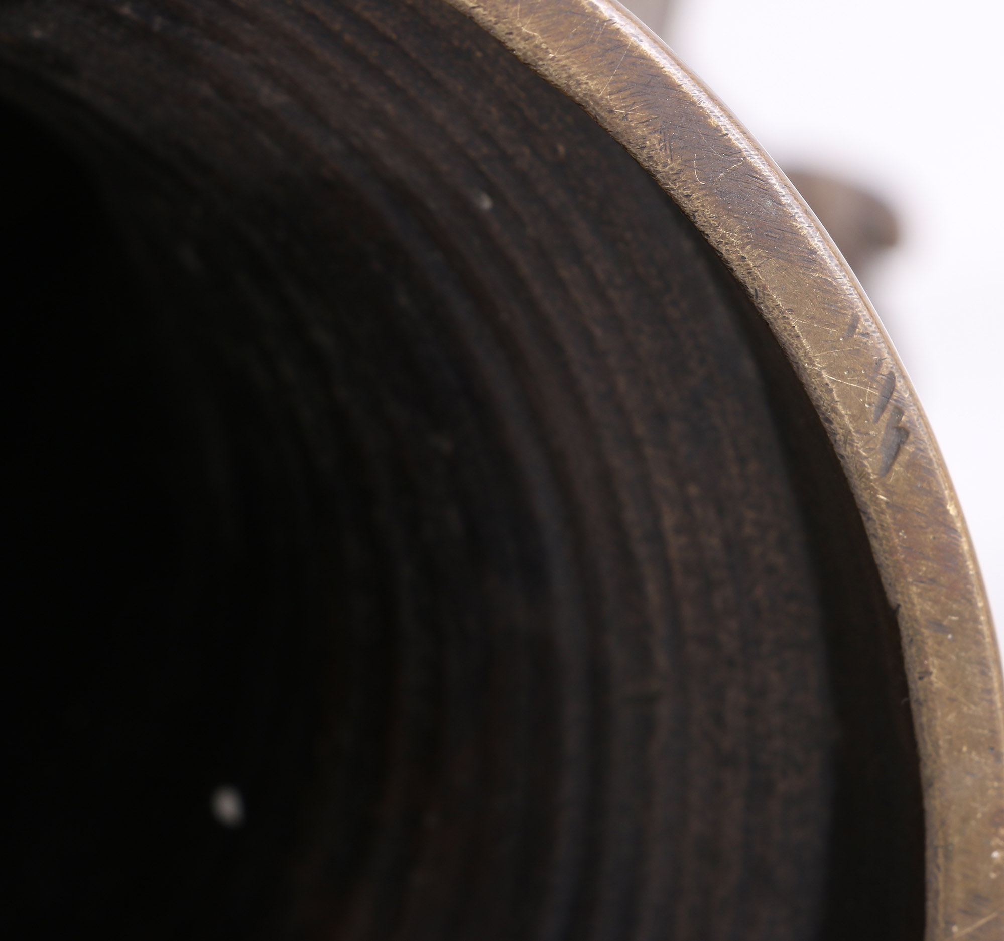 Large Carved Copper Planter