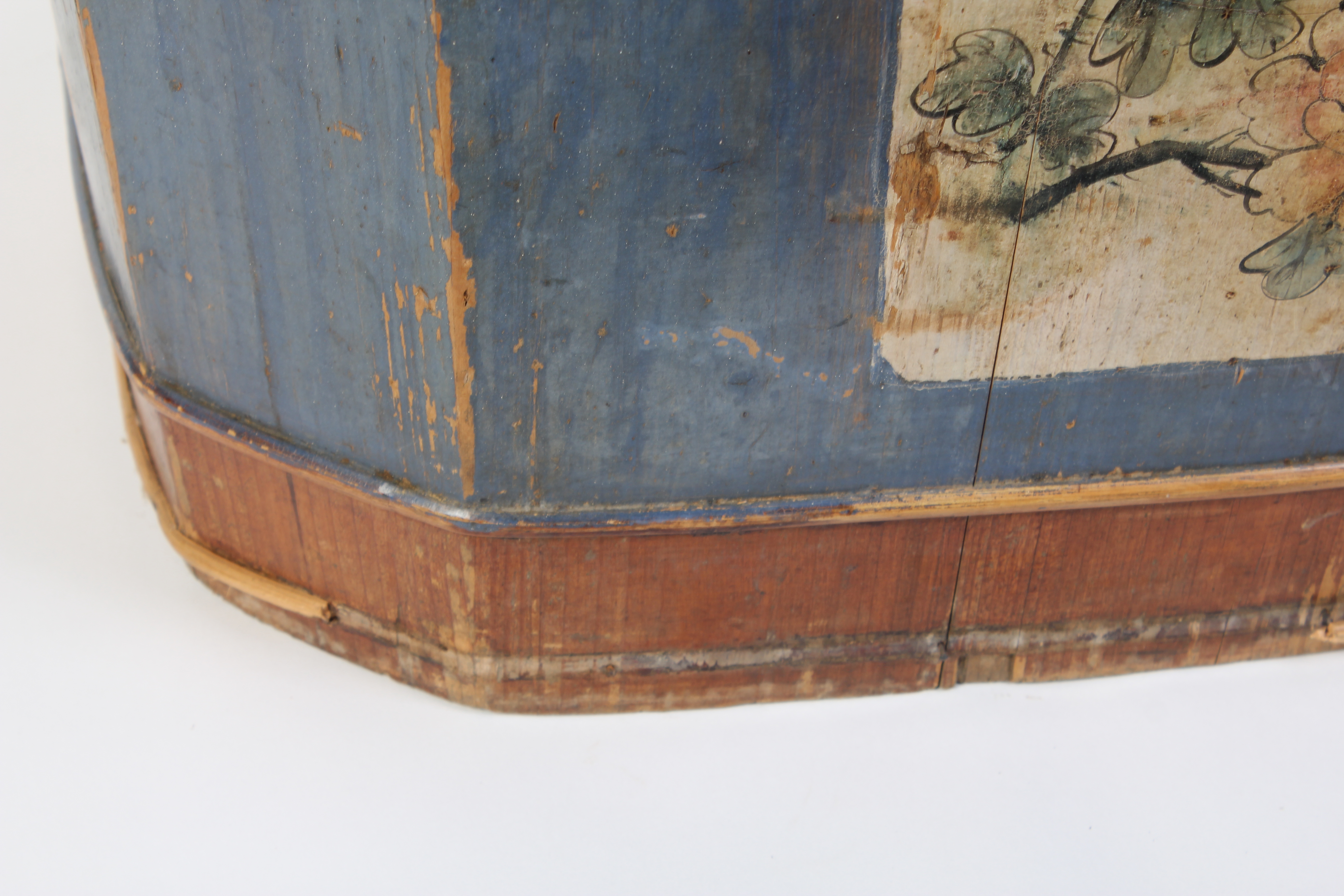 Antique Handpainted Bin