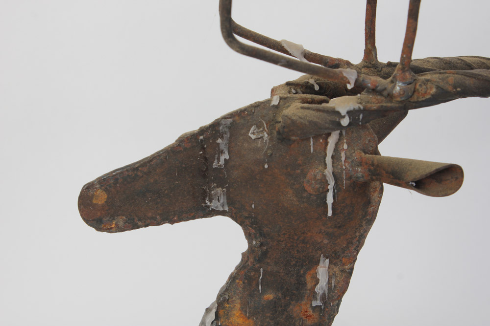 Iron Reindeer Candle Holder